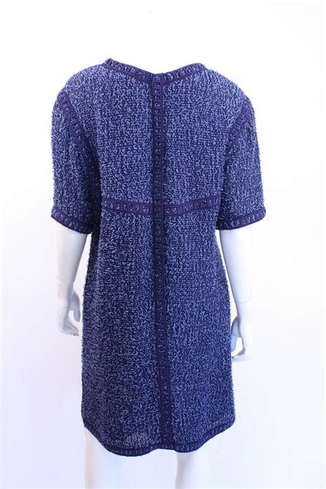 chanel tweed boucle dress